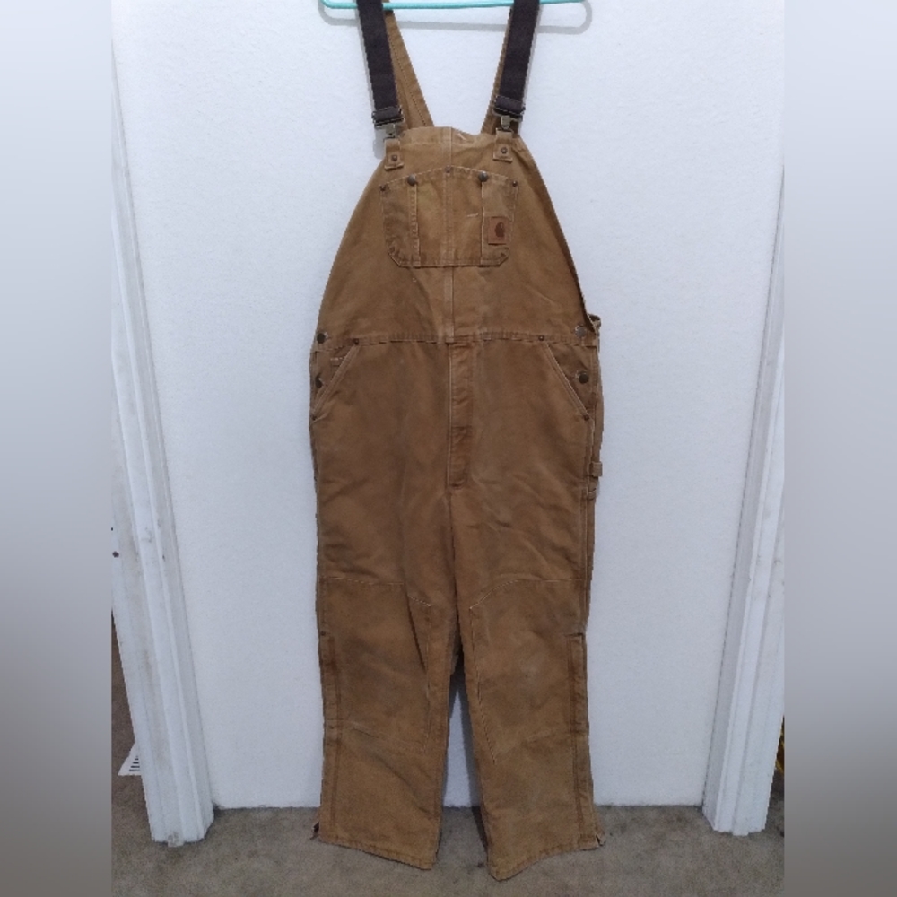 Carhartt Men's Overalls, Insulated, size 44x32